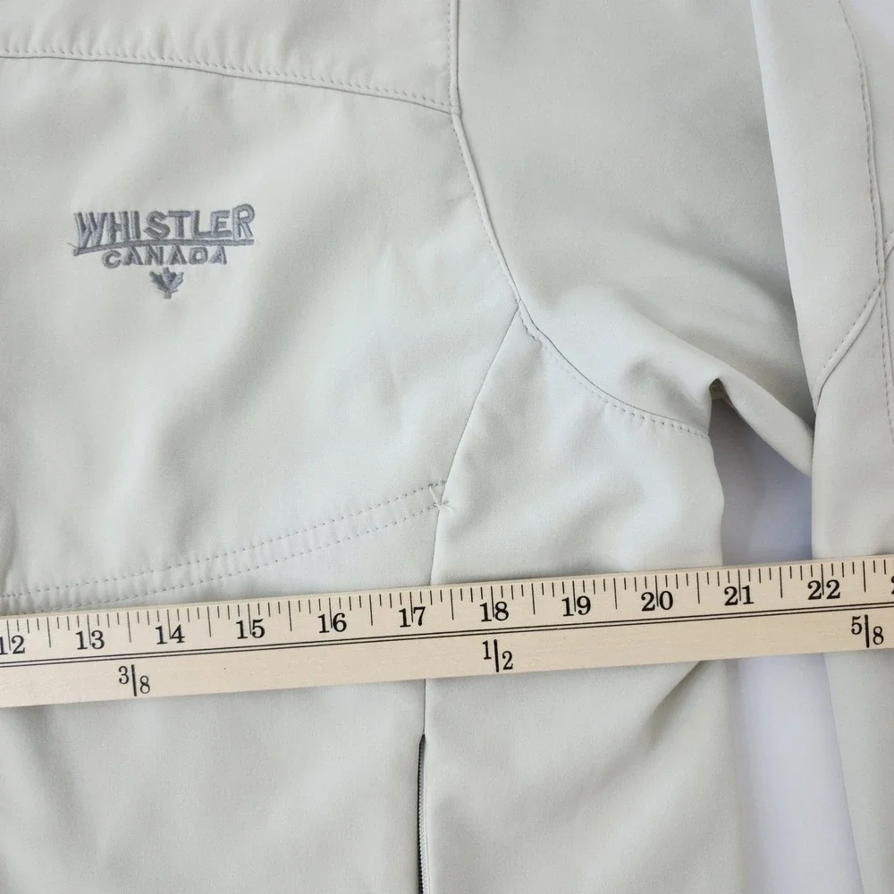 Northern Vibe Whistler Canada Mens XL‎ Softshell Jacket Cream Fleece Lined Zip